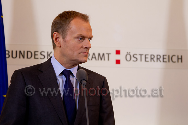 Donald Tusk bei Bundeskanzler Faymann (20110408 0026)